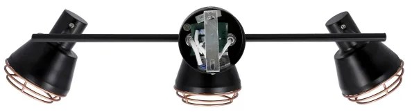 Spotlámpa NERIA 3xE14/40W/230V fekete/réz