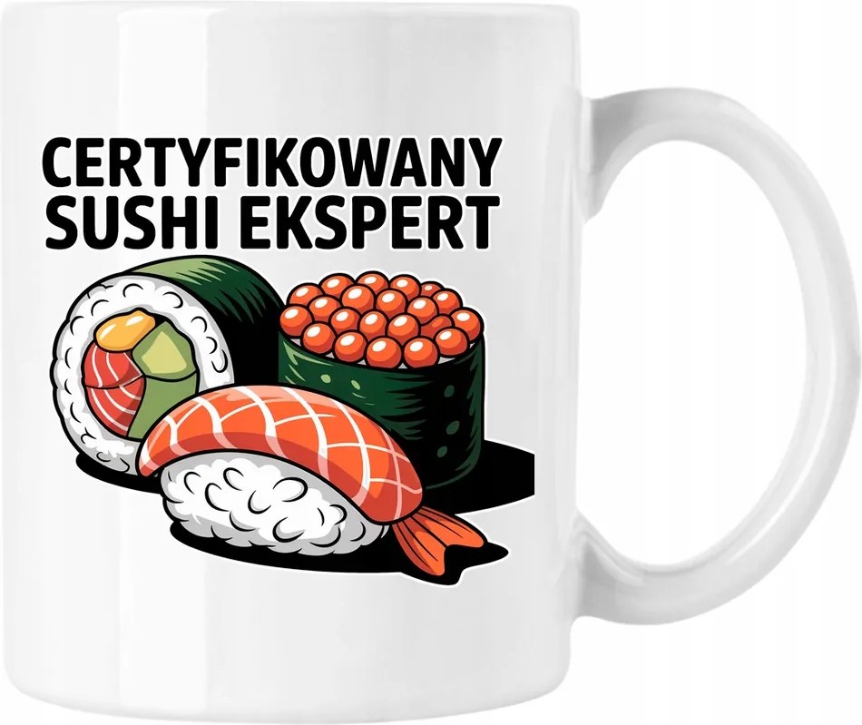 Sushi bögre szakértő japán mém fehér 330ml
