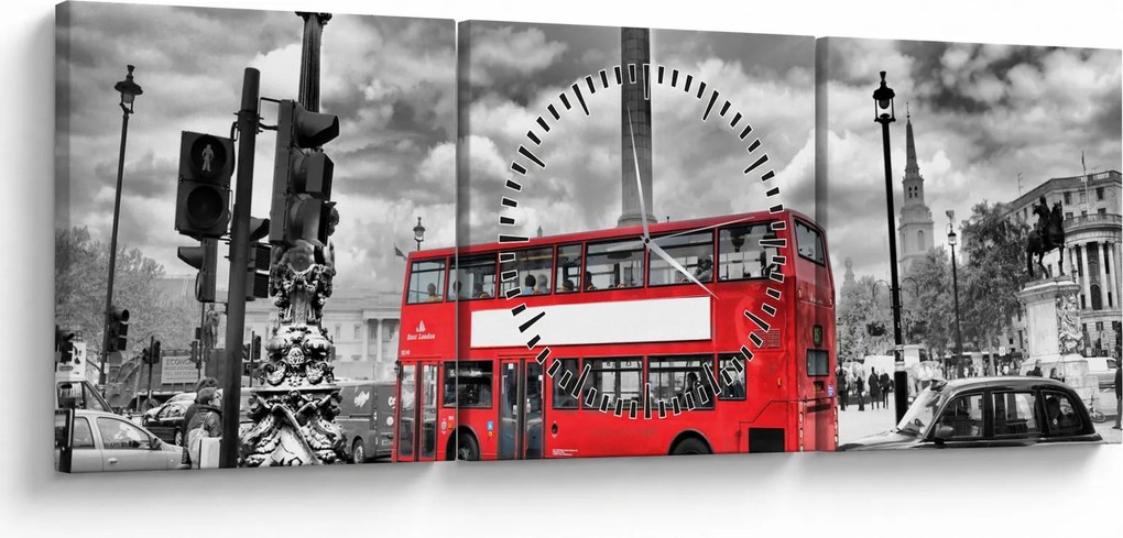 Kép - Trafalgar tér (órával) (90x30 cm)