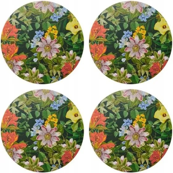 színes virágok alátét kerek nagy asztalra tányér alá 29cm