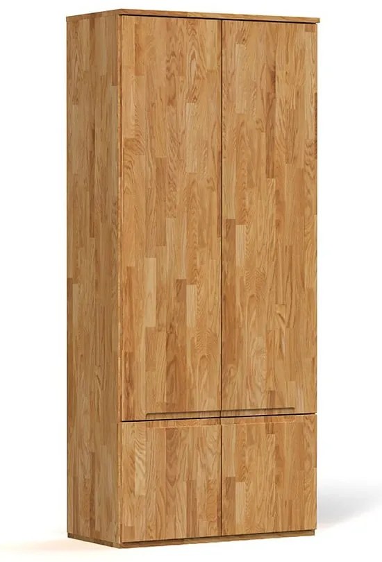 Tölgyfa ruhásszekrény 90x206 cm Vento 2 - The Beds