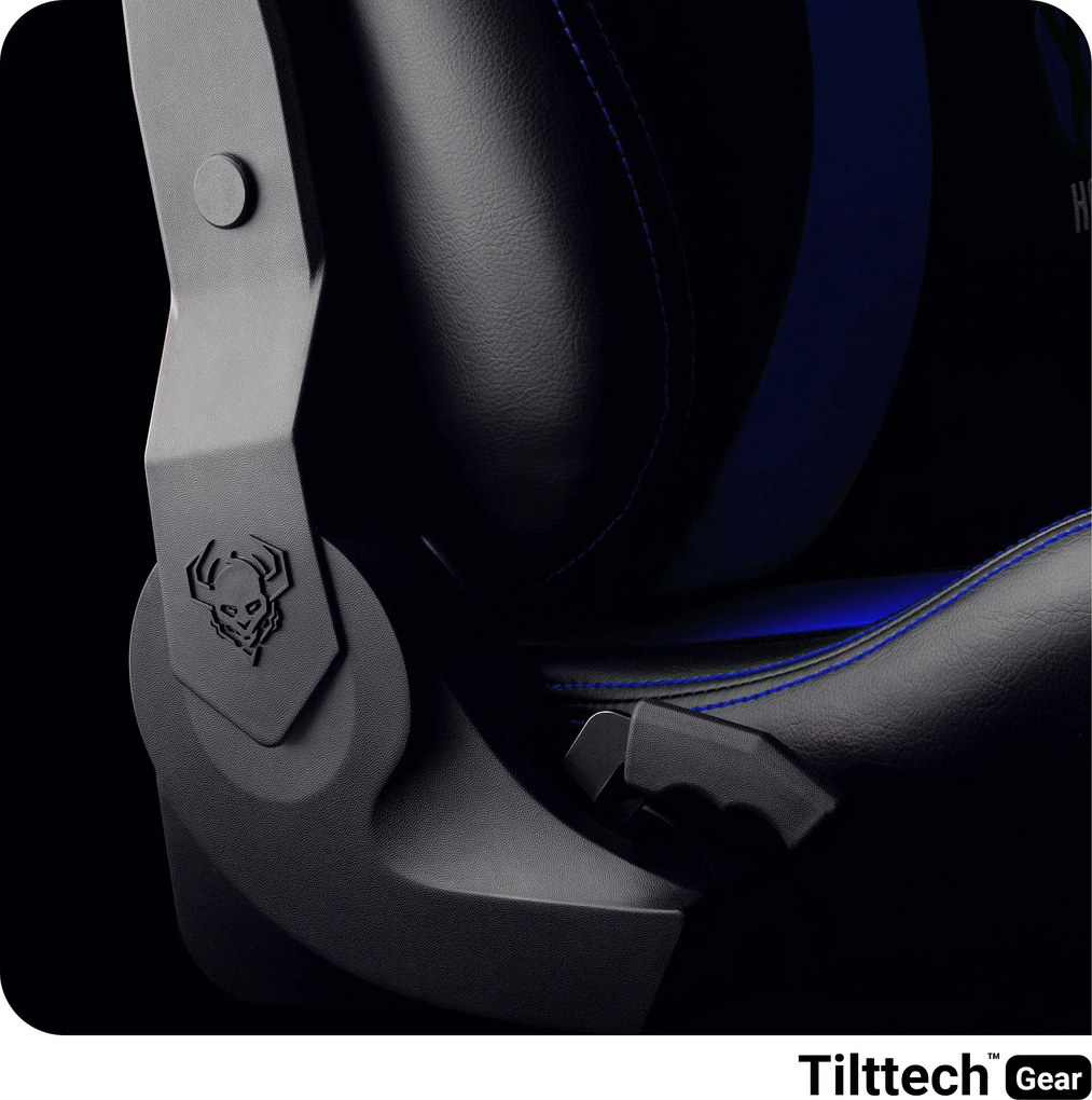 Gamer szék műbőr Normal Size, fekete-kék: Diablo X-Horn 2.0