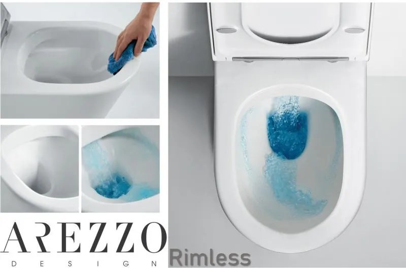 AREZZO design OHIO Rimless perem nélküli függesztett WC AR-200R