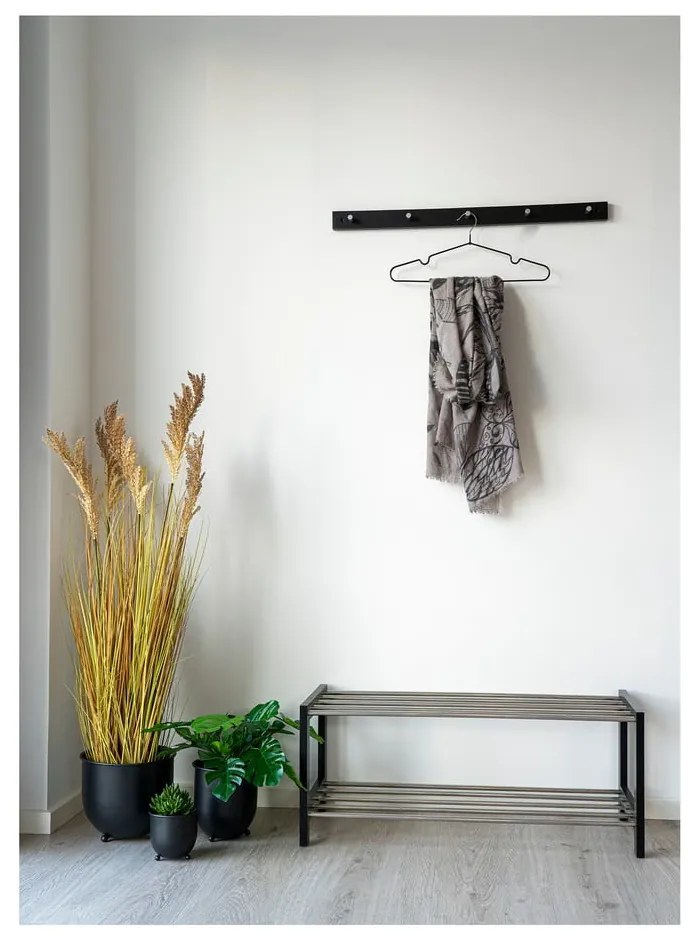 Fekete fém fali fogas Padova - House Nordic