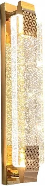 Abigail fali lámpa buborék kristály, arany, 50cm