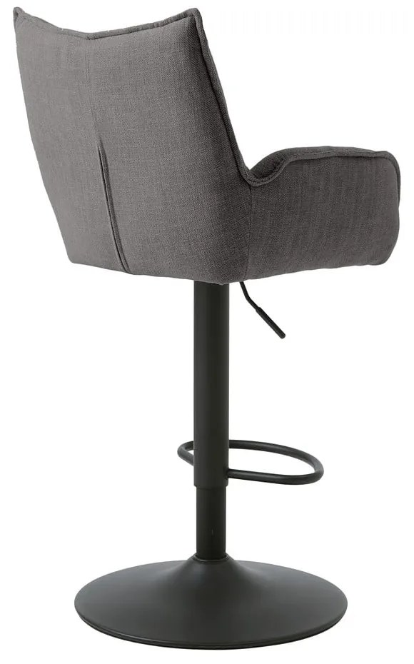 Szürke állítható magasságú bárszék szett 2 db-os Marilla – Unique Furniture