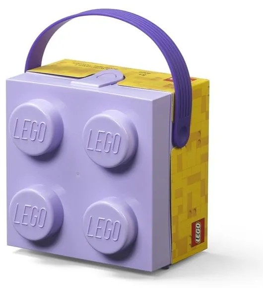 Lila tárolódoboz fogantyúval - LEGO®