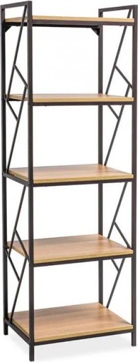 Tablo R5 180cm Könyvespolc Tölgy - Sötétbarna