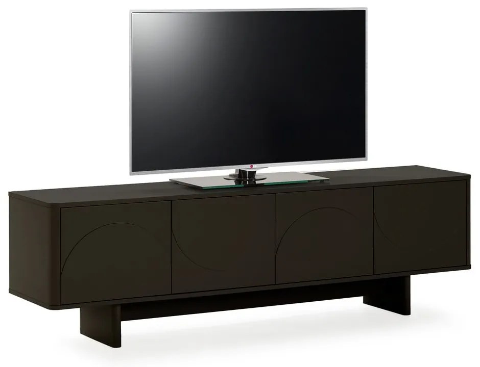 Fekete TV-állvány 180x55x40 cm Solei – MOME