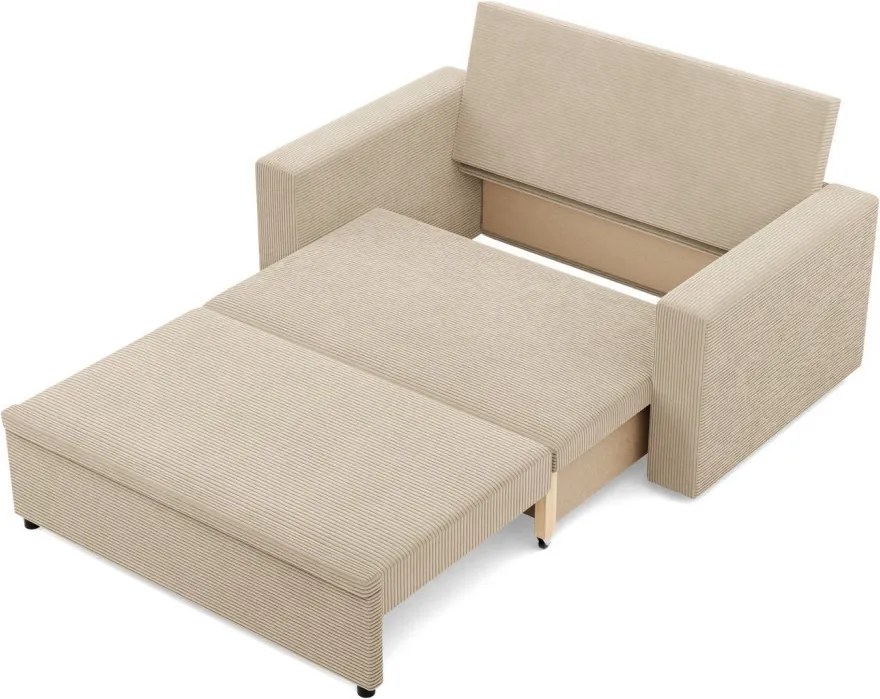 Zeus kanapé, kordbársony, hab töltet, egyenes kartámasz, bézs