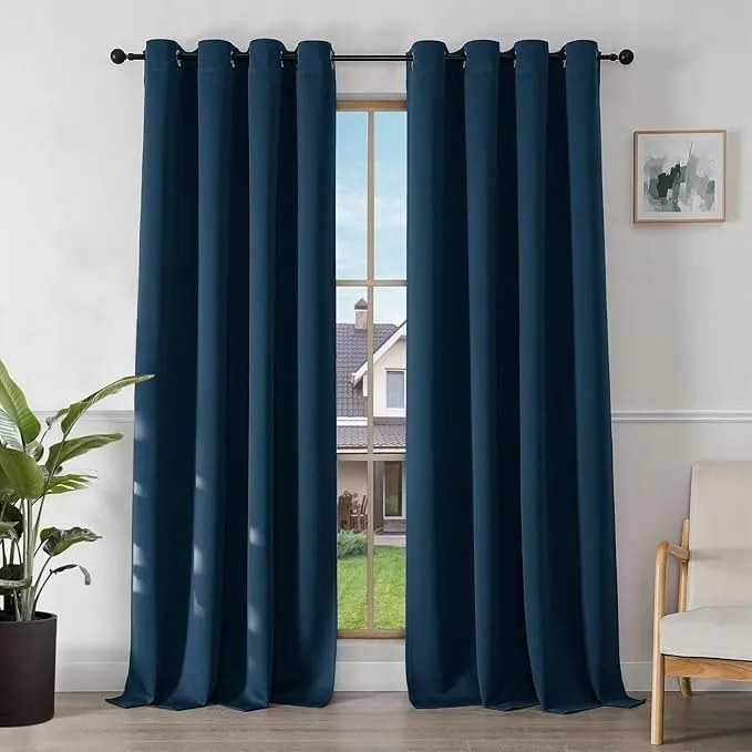 2x Sötétítő Függöny 140x245 Sötétkék Elegancia és Kényelem