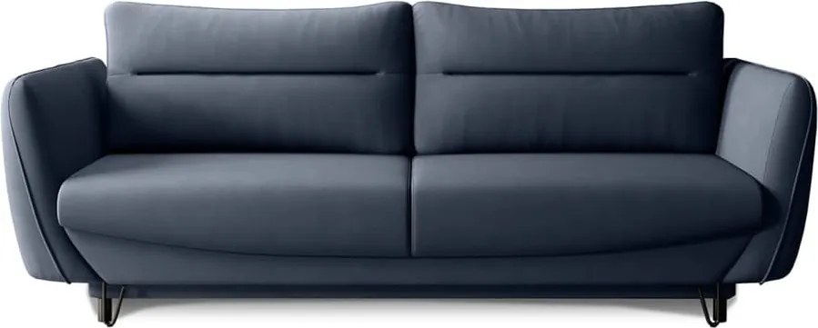 Kék zsenília kinyitható-tárolóhelyes kanapé 236 cm Silva – ELTAP