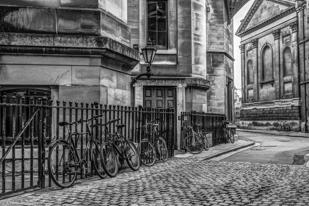 Poszter 91,5x61cm Kerékpárok a járdán, Assaf Frank