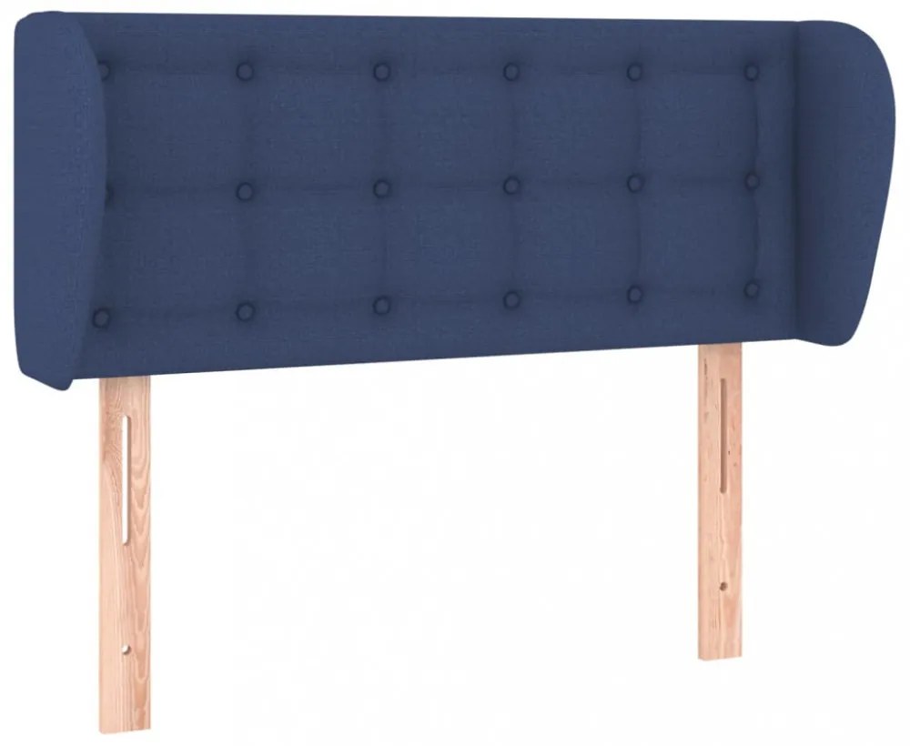 kék szövet fejtámla 103x23x78/88 cm