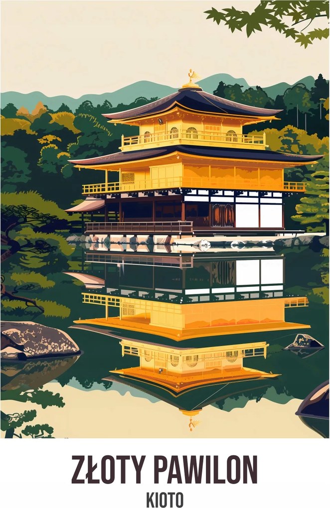 Poszter 15x20cm Arany pavilon