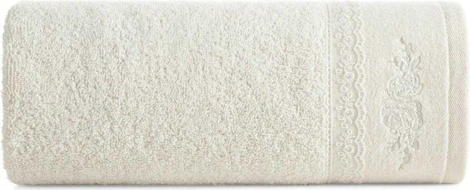 Fürdőlepedő Sisi 70x140 cm krémszínű ajándék puha bolyhos