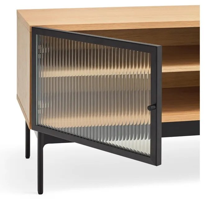 Blur TV-állvány tölgyfa dekorral - Teulat