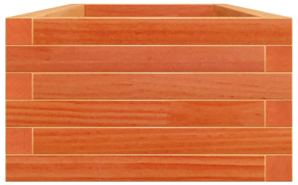 viaszbarna tömör fenyőfa kerti virágláda 110x40x23 cm