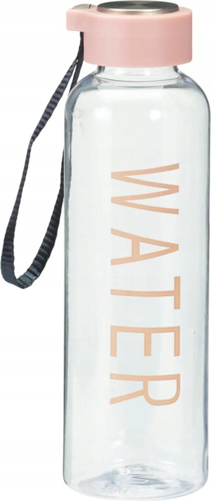 500 ml-es csavaros kupakkal ellátott üveg, rózsaszín