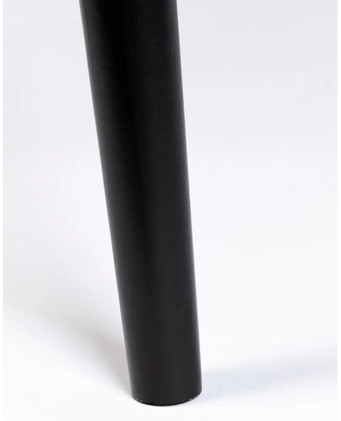 Kerek étkezőasztal tölgyfa dekoros asztallappal ø 100 cm Fabio – White Label