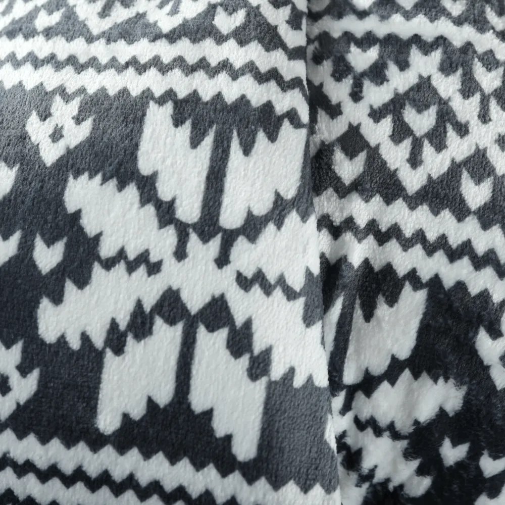 Kétoldalas bárány takaró, téli motívum, 150x200, MALENA