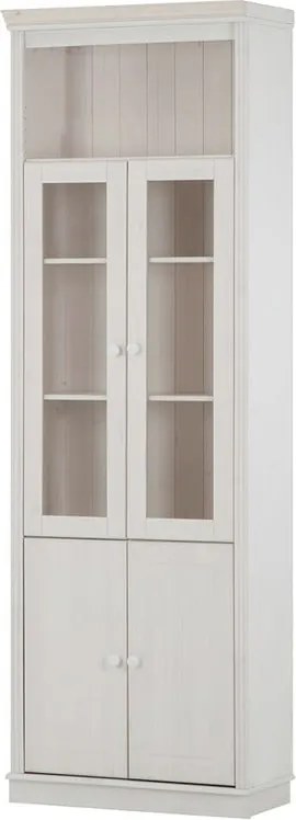 Fehér borovi fenyő tálalószekrény 74x223 cm Anita – Støraa