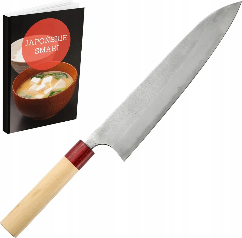 Masakage Yuki Gyuto 24 cm Shirogami #2 kovácsolt japán szakács kés