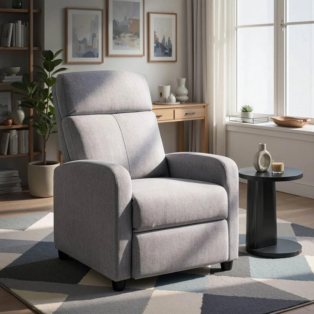 Dönthető fotel szürke, DANNY