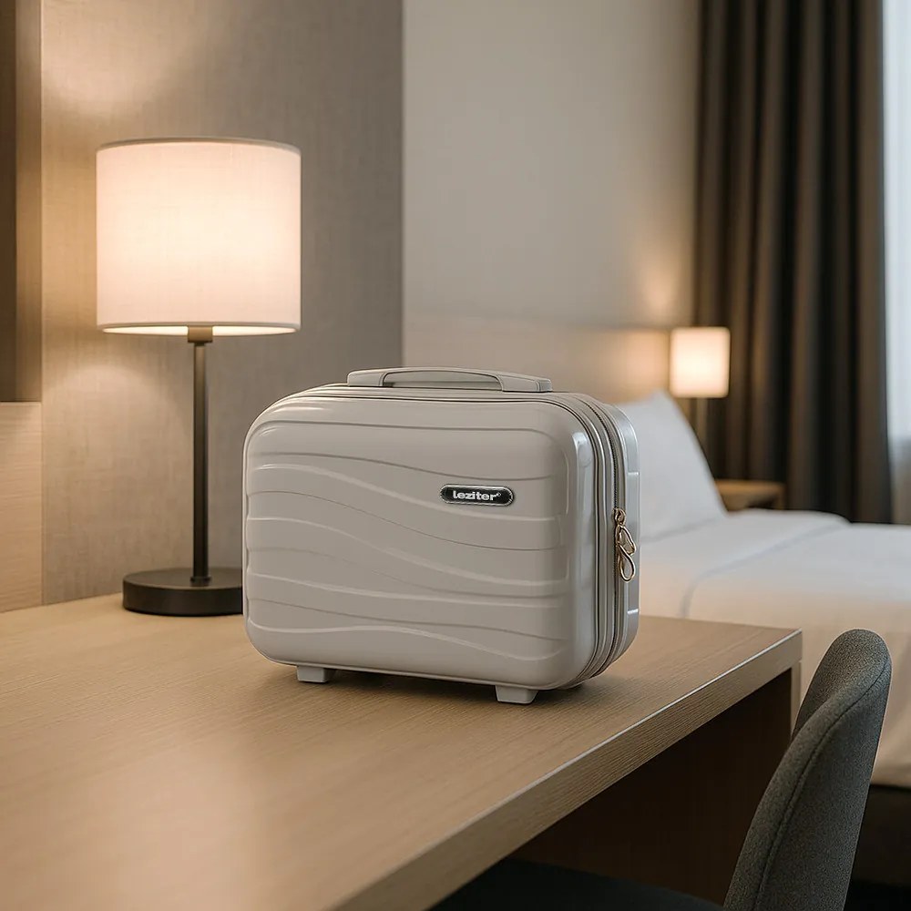 TraveLux Voyager III gurulós bőrönd szett szürke