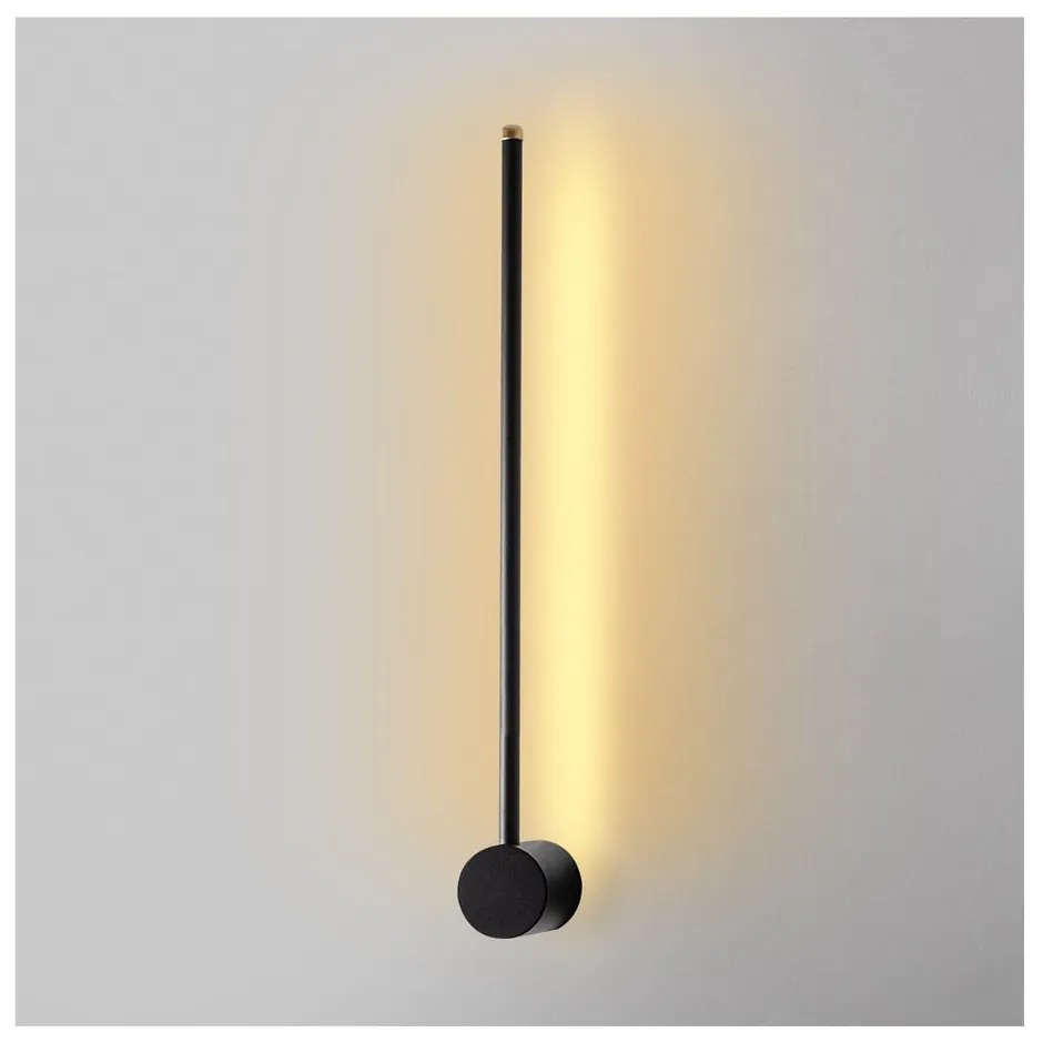 Fekete LED fali lámpa ø 7 cm Sword – Opviq lights