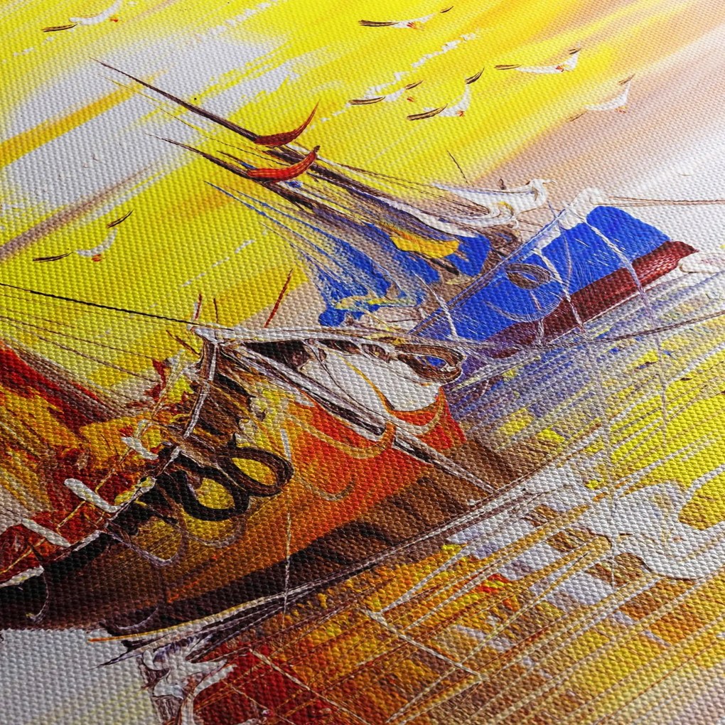 Kép - A csónak festménye (120x50 cm)