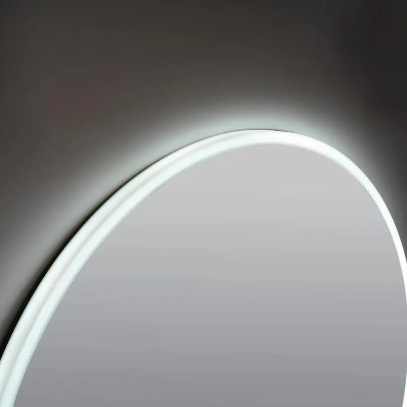 AREZZO design LED okos tükör 80 cm-es kerek+állítható fényerő,páramentesítő funkció,óra,hőmérő