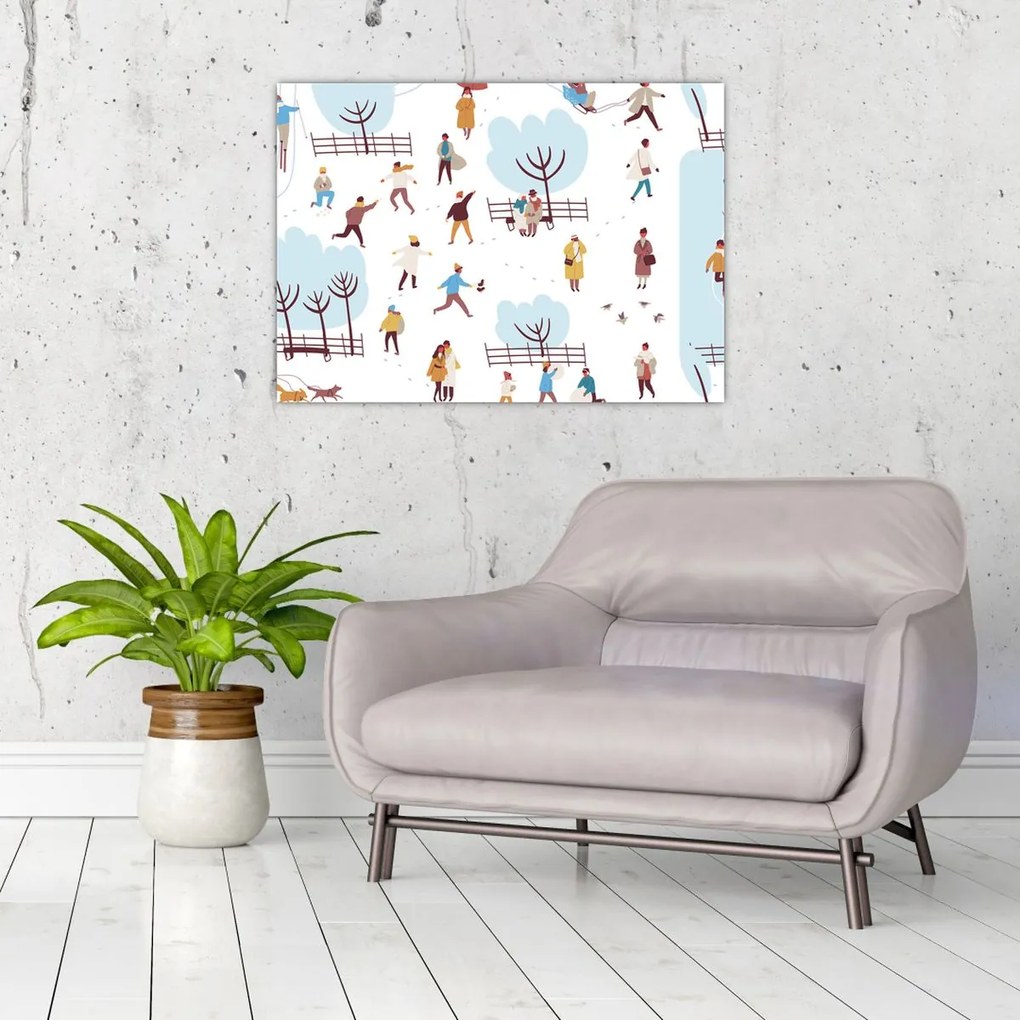 Kép - Boldog telet (70x50 cm)
