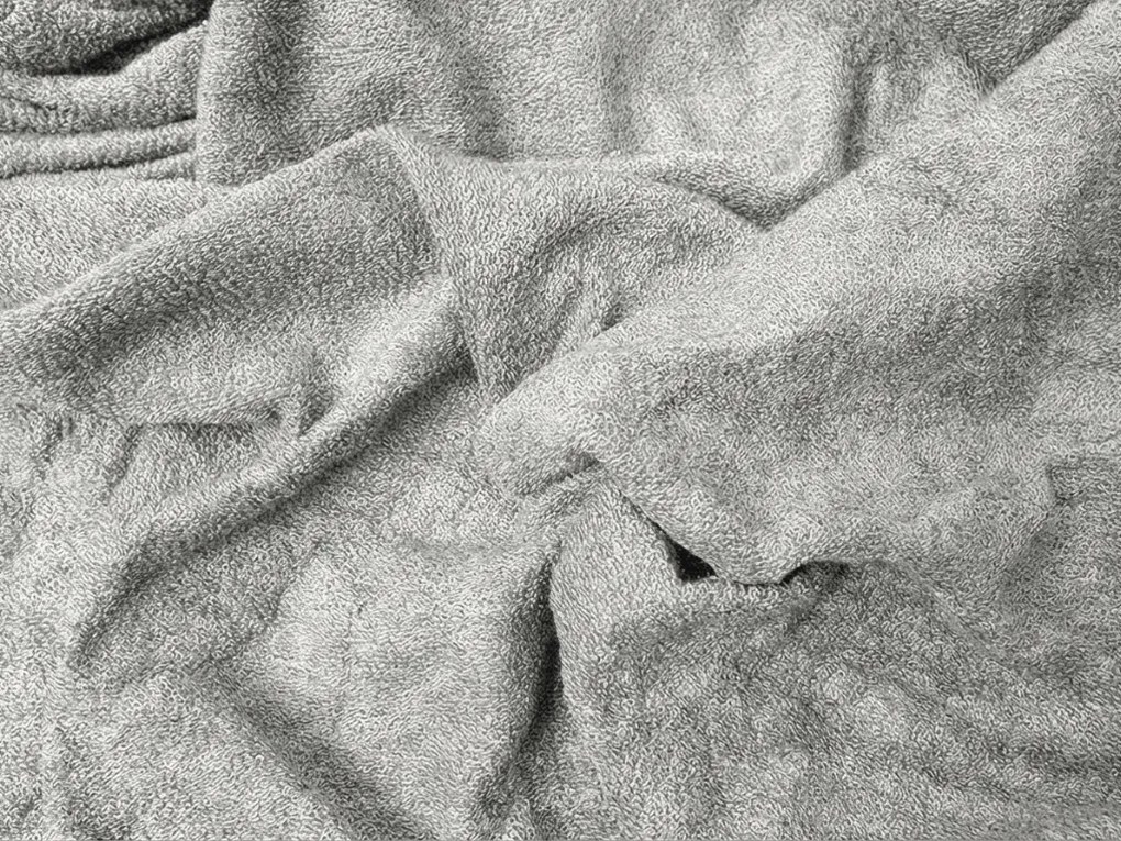 Frottír EXCLUSIVE világosszürke lepedő 180x200 cm