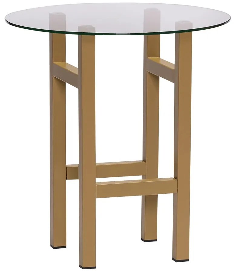 Kerek tárolóasztal üveg asztallappal ø 40 cm Elevate – Hübsch