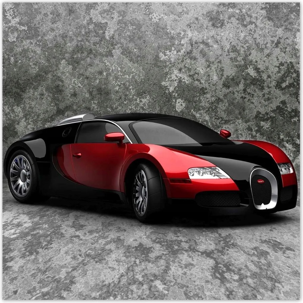 Poszter 70x70 Bugatti Veyron Piros