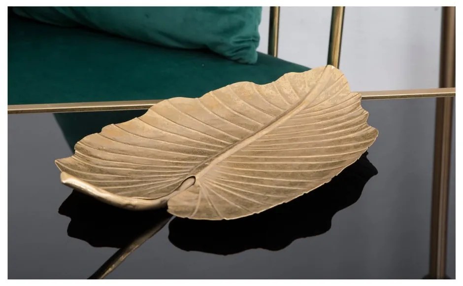 Leaf aranyszínű dekoráció, 35,5 x 23 cm - Mauro Ferretti