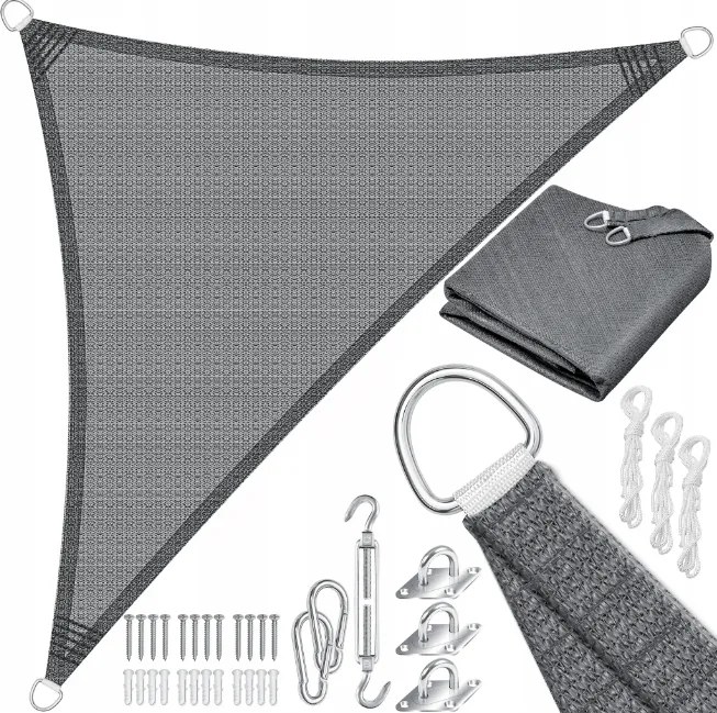 Napvitorla napellenző szövet Hdpe vízálló 2,5x2,5x3,5 M