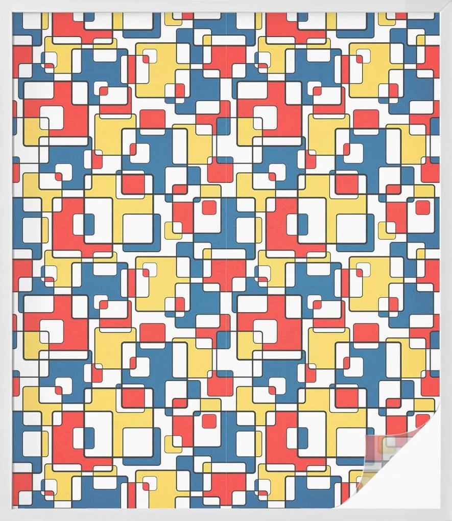 Ablaküveg fólia Adatvédelem Geometrikus formák 100x116 cm