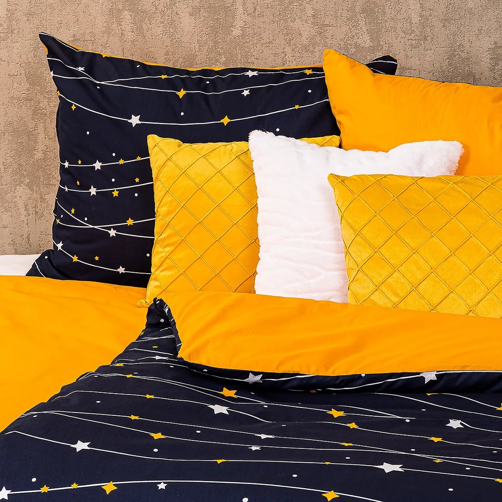4Home Night sky pamut ágyneműhuzat, 140 x 200 cm, 70 x 90 cm