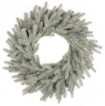 100% 3D-s Jeges Lucfenyő adventi koszorú 50cm
