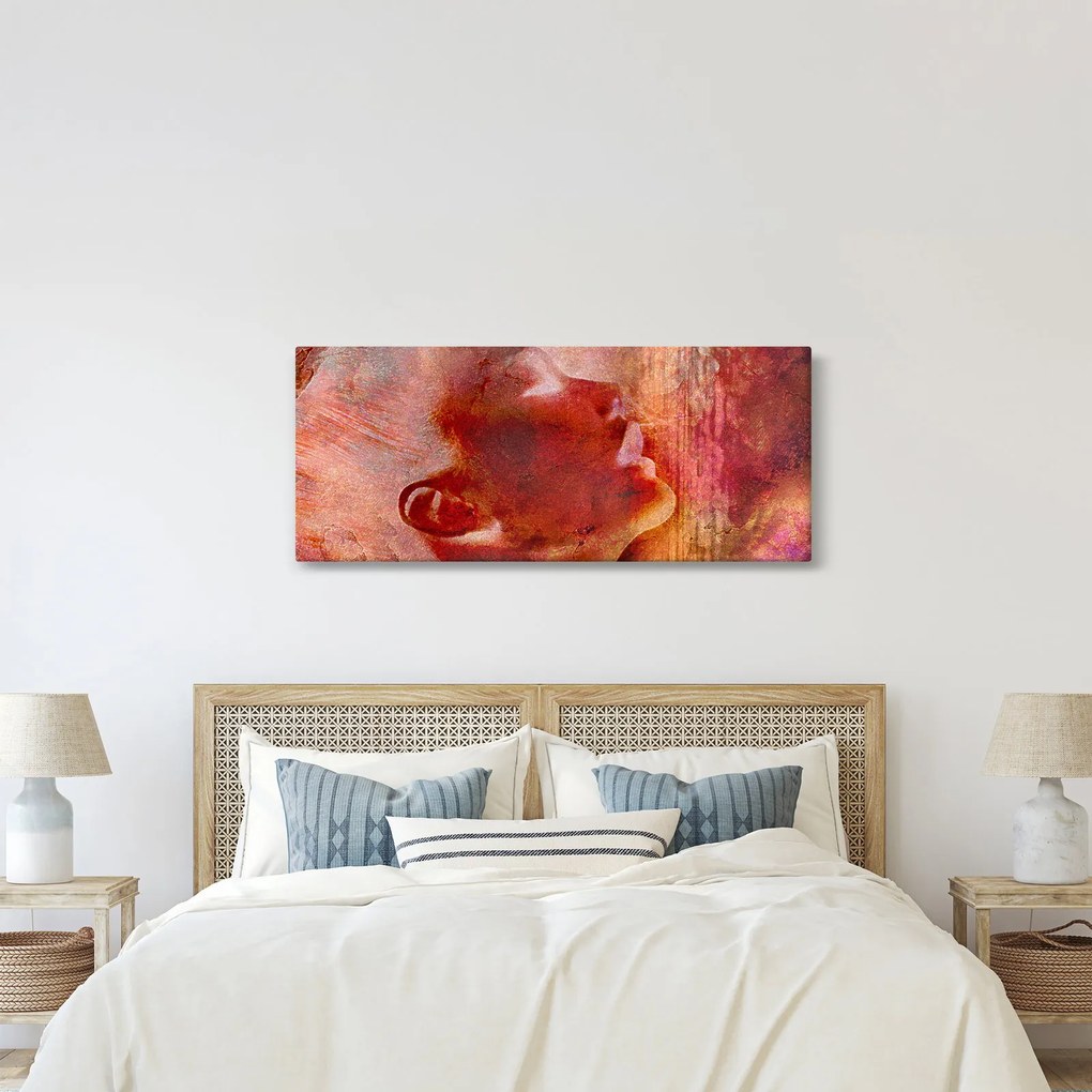 Kép - Egy női arc profilja (120x50 cm)