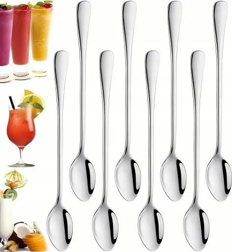 teáskanál kávégomb fagylalt evőeszköz hosszú szett 6 db-os