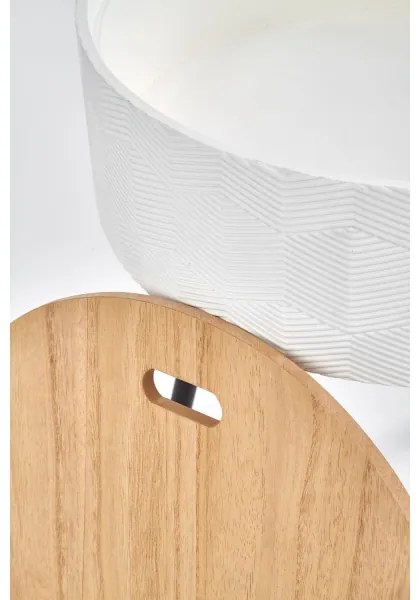 Kávésasztal AURA 45x38 cm fehér/fekete/bézs