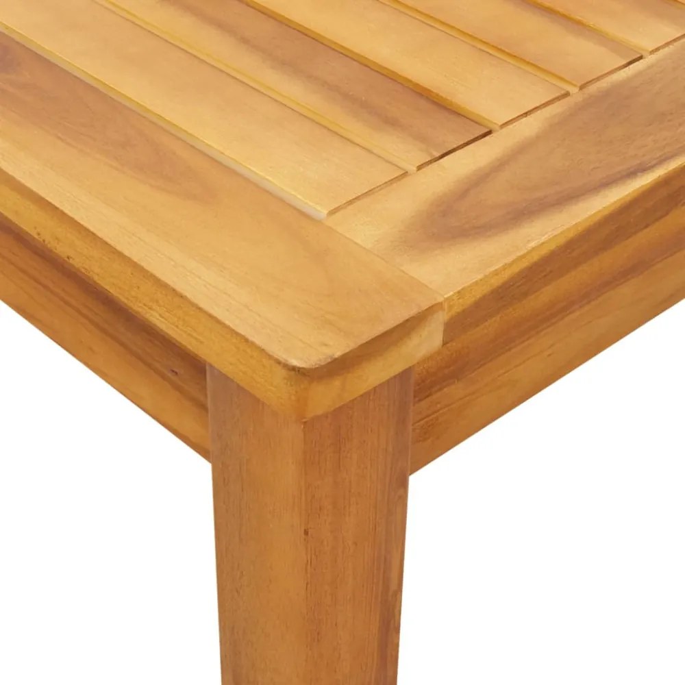 tömör akácfa kerti étkezőasztal 110 x 55 x 75 cm