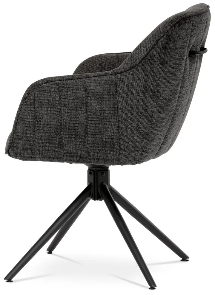Scaun modern gri pivotant. Mecanism de retractare HC-536