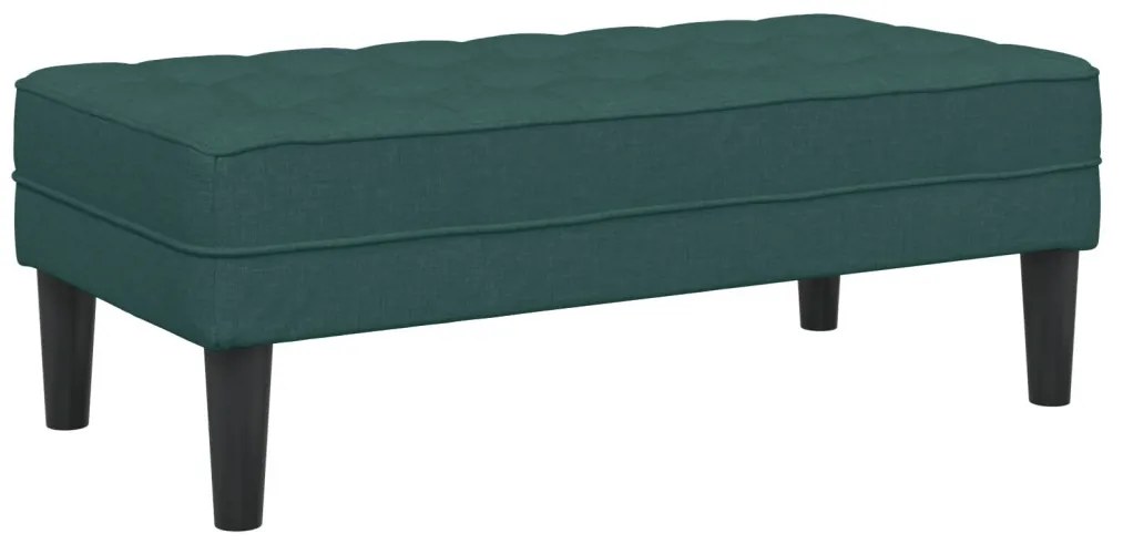 2 darabos kanapészett párnákkal, sötét zöld textil