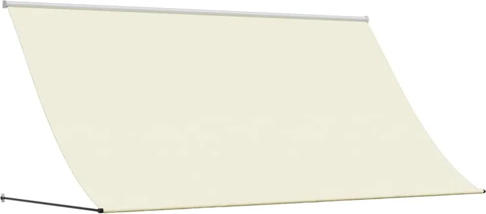 vidaXL krémszínű szövet és acél feltekerhető napellenző 300 x 150 cm