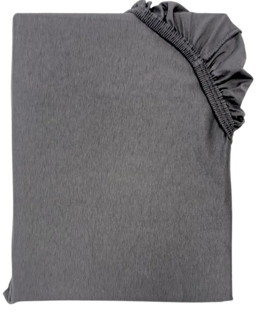 Jersey lepedő sötétszürke TiaHome - 60x120cm