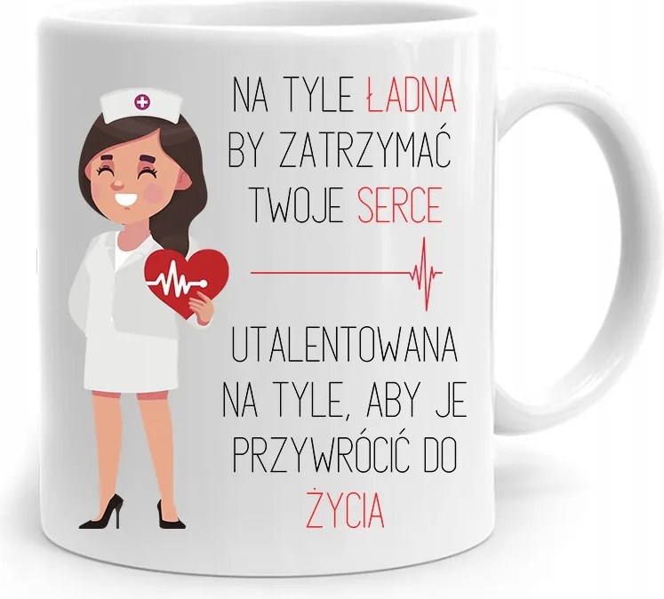Bögre Ajándék Ápolónőnek Hátul Csinos, fényképes nyomattal